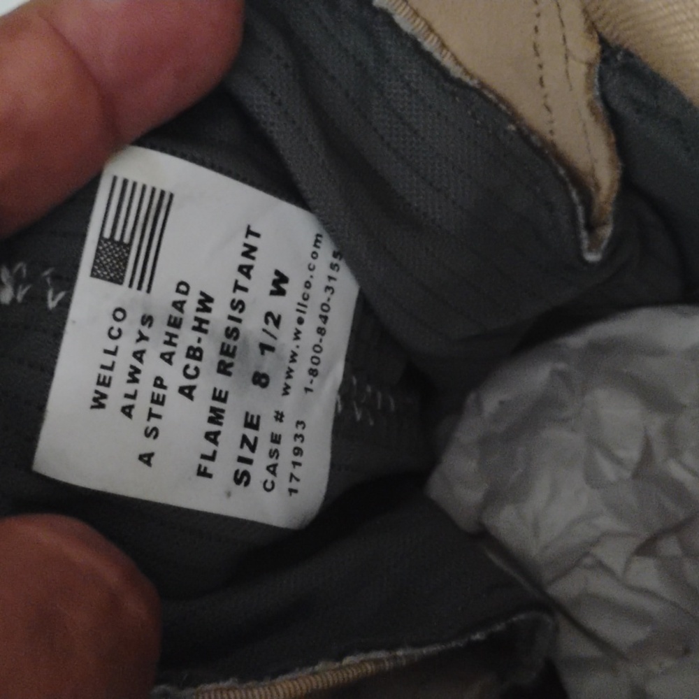 Women's Tan Combat Boots - Picture 7 of 7